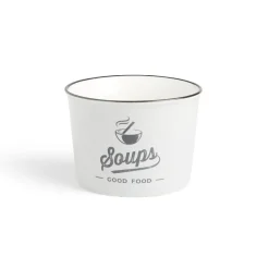 Bol à soupe 500ml faïence gris Ø12xH8,4cm