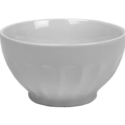 Bol blanc cotelé