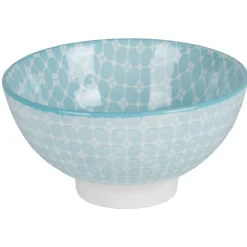 Bol céramique décor relief bleu