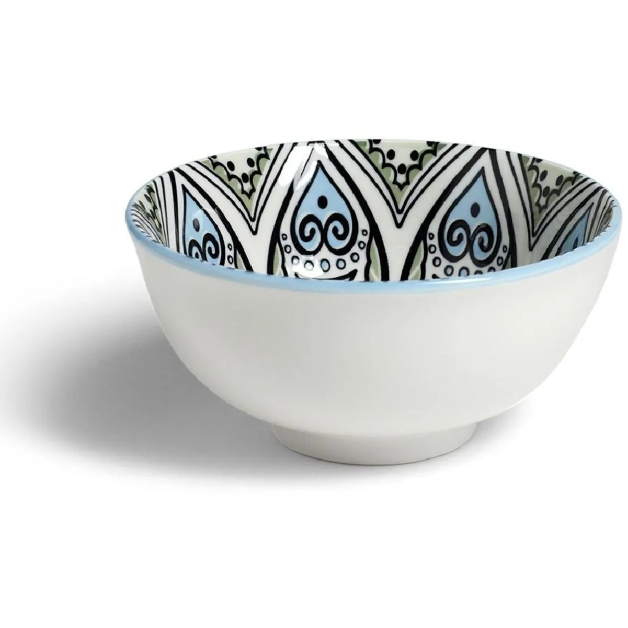 Bol décor oriental porcelaine Ø11,5xH6cm