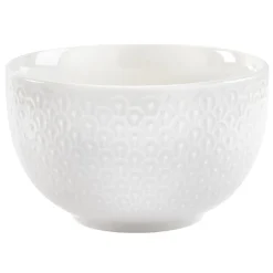 Bol embossé blanc x4