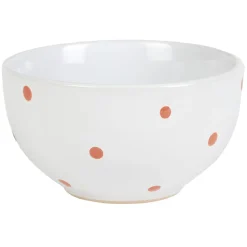 Bol en céramique déco pois coloré x4