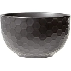 Bol en grès noir x4