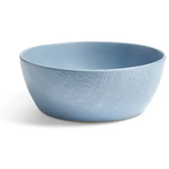 Bol en grès texturé bleu