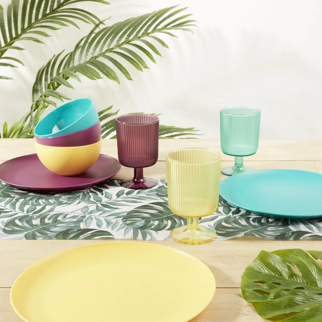 Bol en plastique Ø12,5cm - 3 coloris