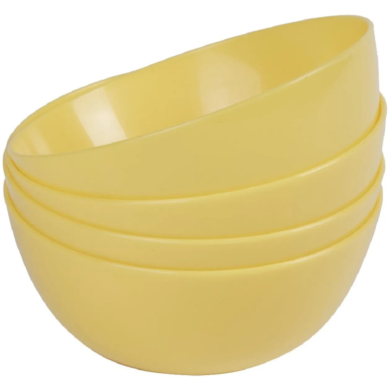 Bol en plastique couleur unie x 4