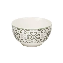 Bol en porcelaine motif Carreau de ciment gris