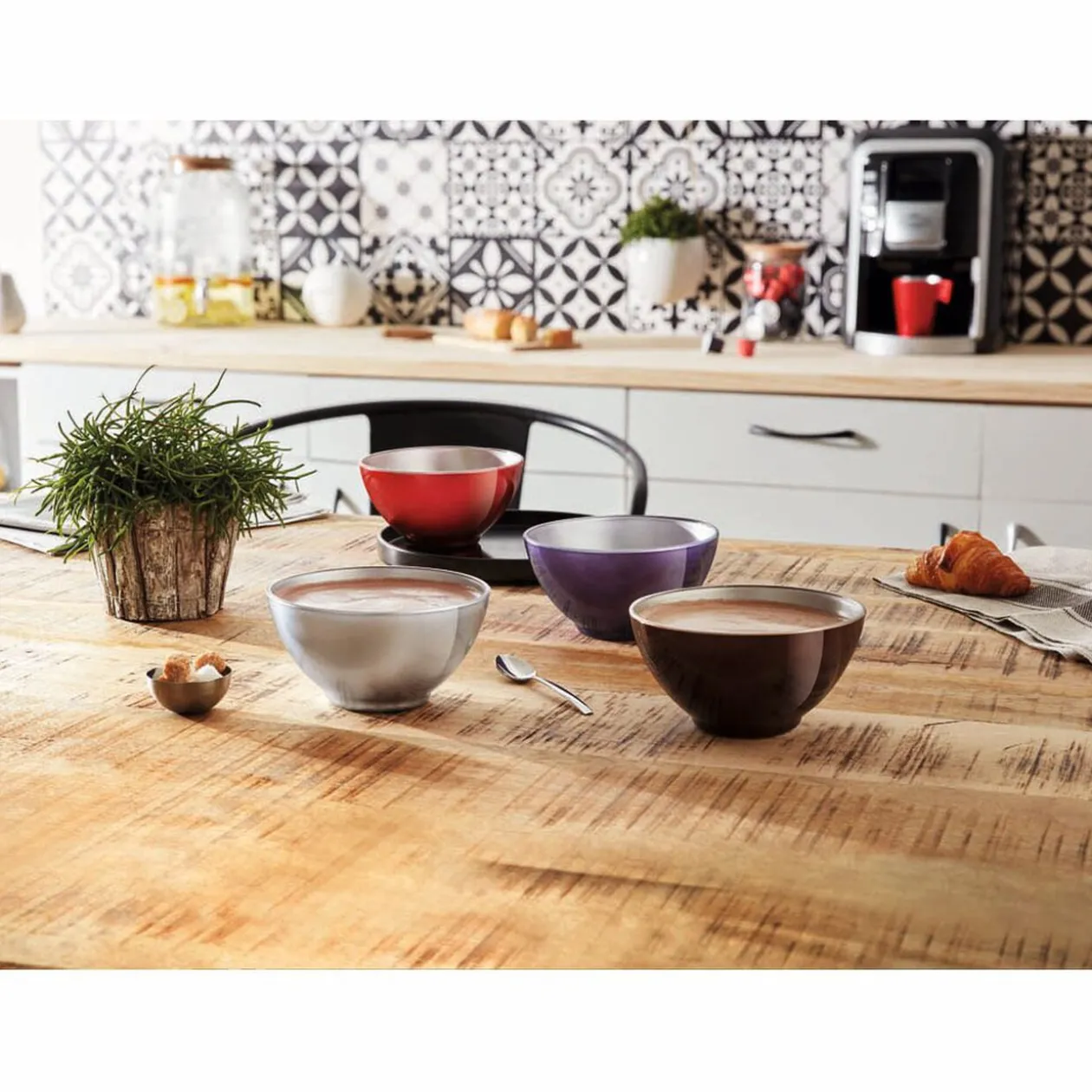 Bol en verre trempé Luminarc flashy argenté 50 cl