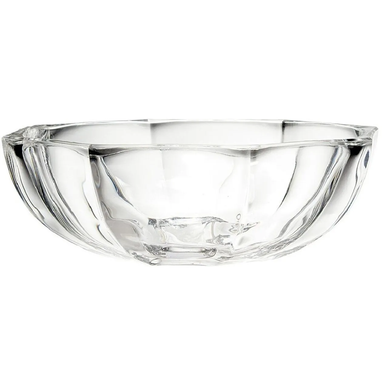 Bol Hambourg octogonal en verre transparent