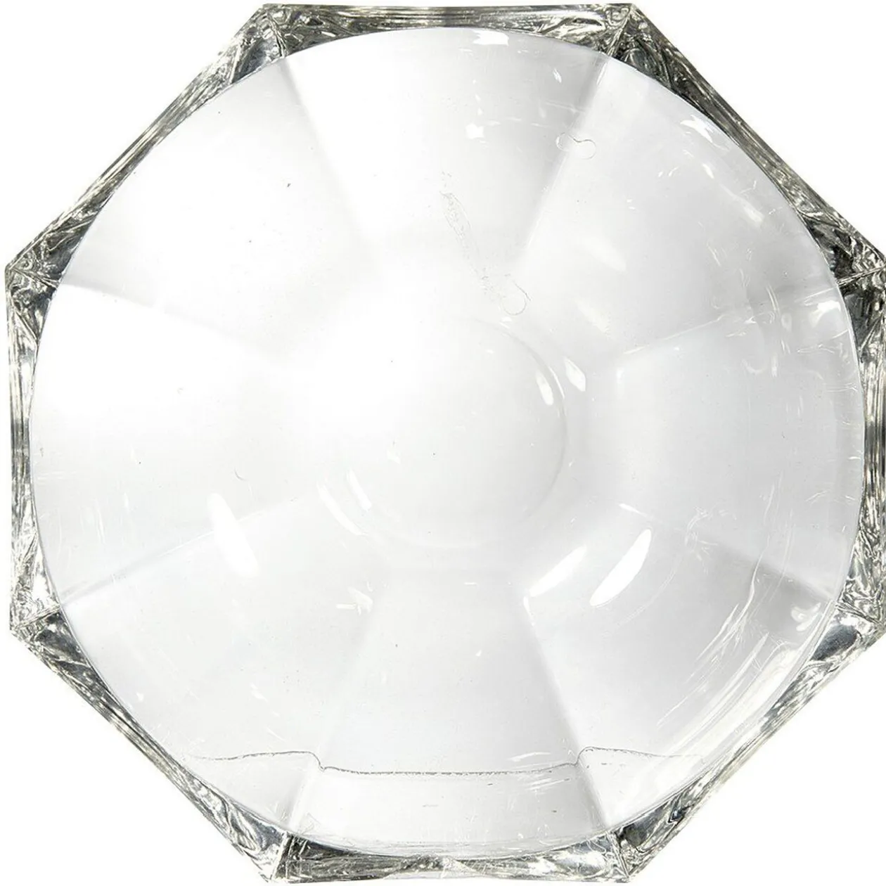 Bol Hambourg octogonal en verre transparent