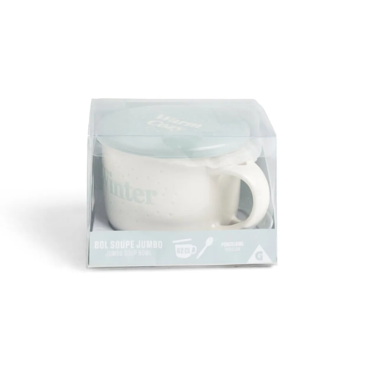 Bol jumbo 62cl avec cuillère et couvercle winter