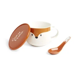 Bol jumbo 62cl avec cuillère et couvercle renard