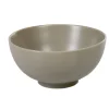 Bol petit déjeuner gris clair en porcelaine grand format