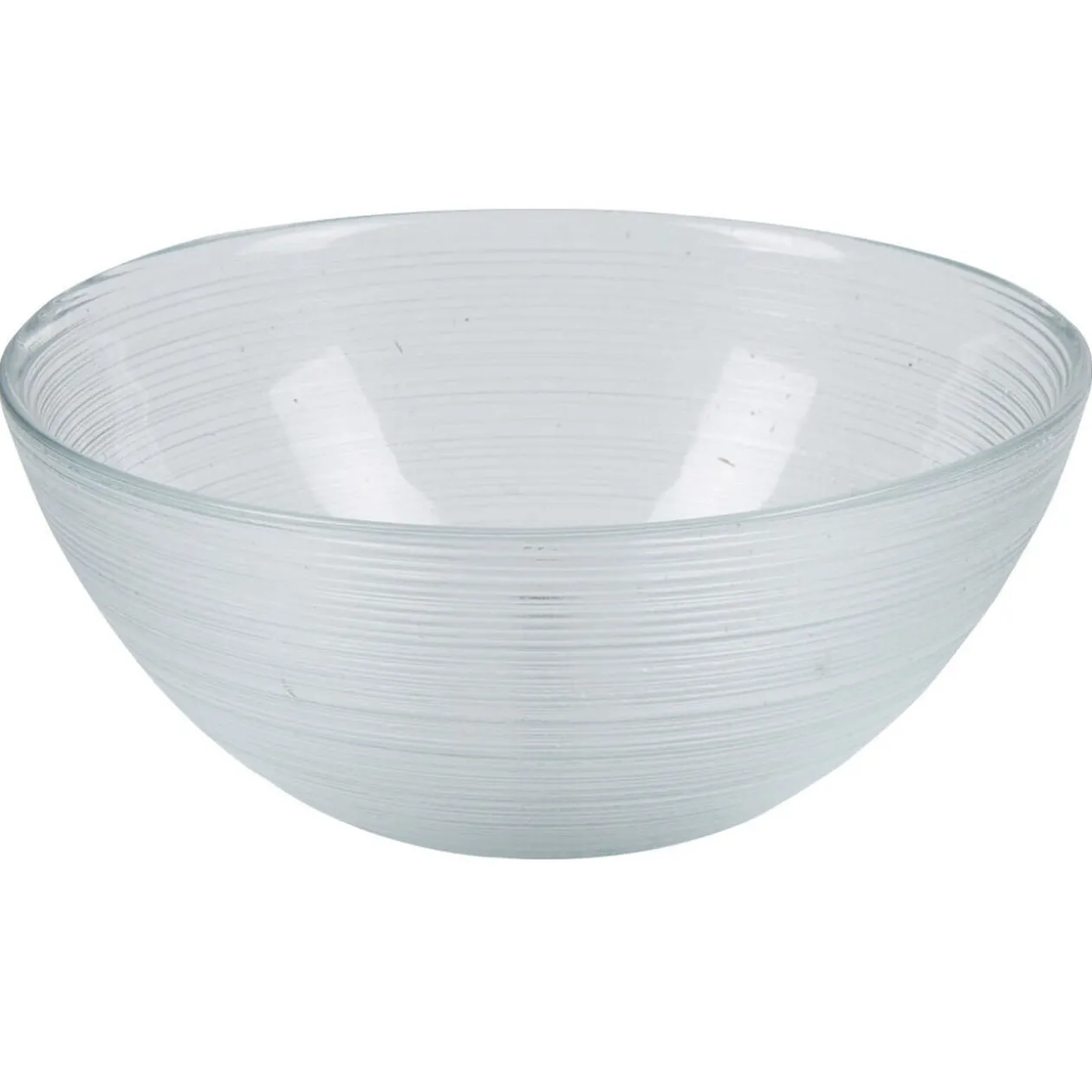 Bol transparent strié