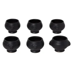 Bol tête de lion noir mat x6