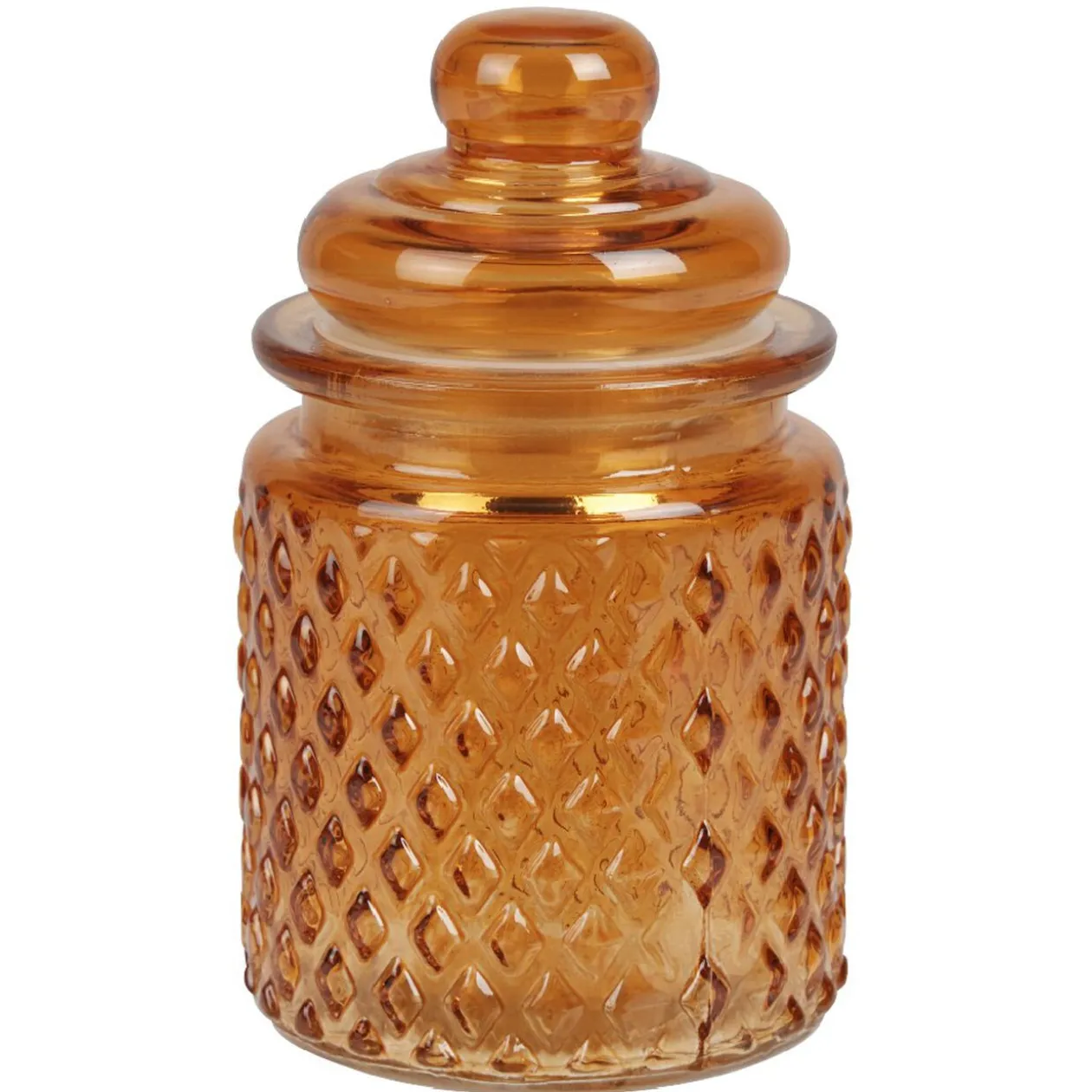 Bonbonnière colorée en verre