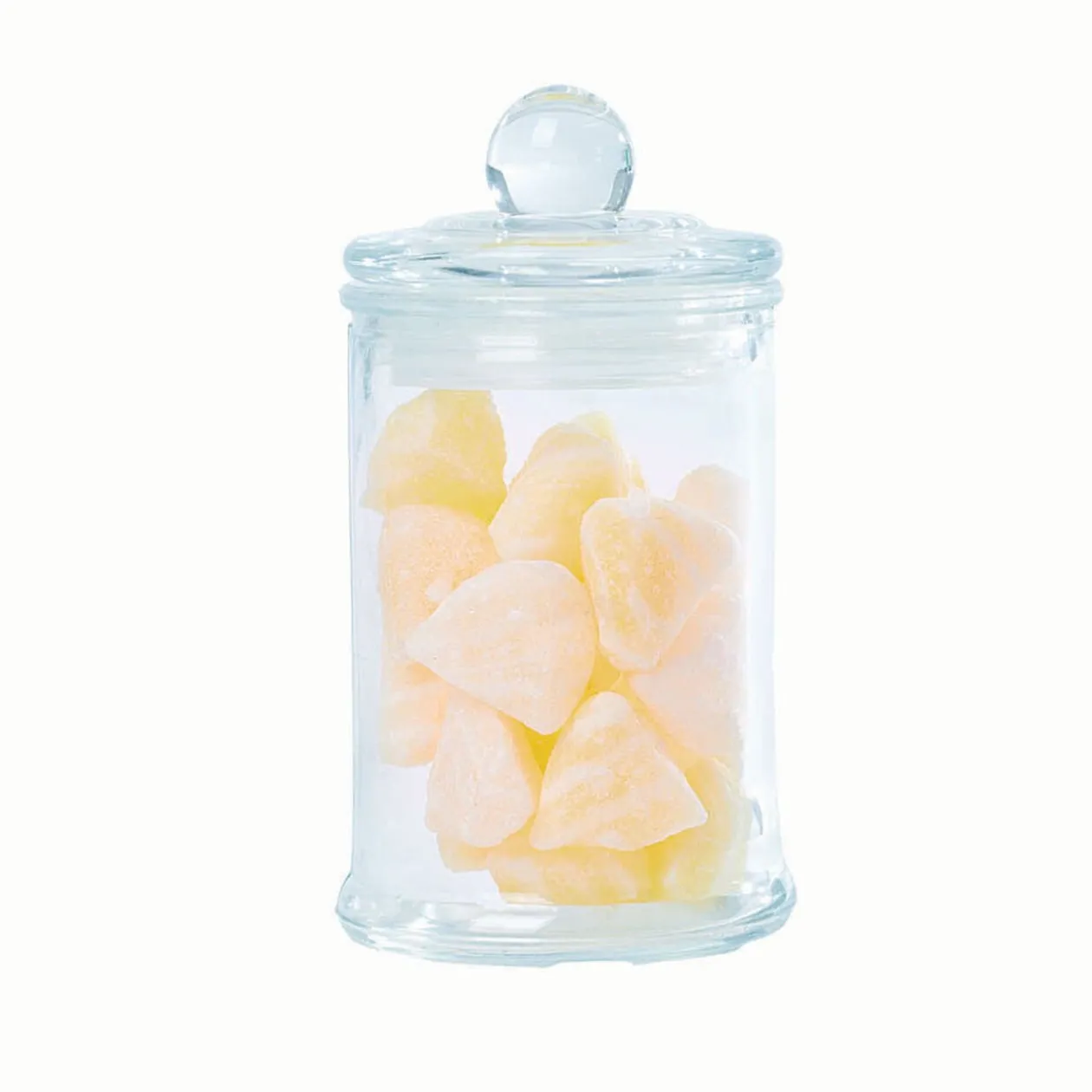 Bonbonnière transparente avec couvercle verre 15 cl x5