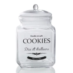 Bonbonnière transparente design cookies