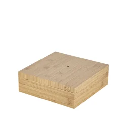 Boîte à bijoux avec miroir à led en bambou