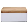 Boîte à biscuit rectangulaire blanc naturel