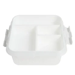 Boîte à compartiments 2 niveaux de rangement 26x25xH11cm