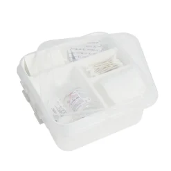 Boîte à compartiments 2 niveaux de rangement 26x25xH11cm