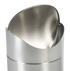 Boîte à coton grise chromé