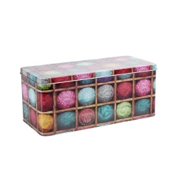 Boîte à couture design pelotes de laine