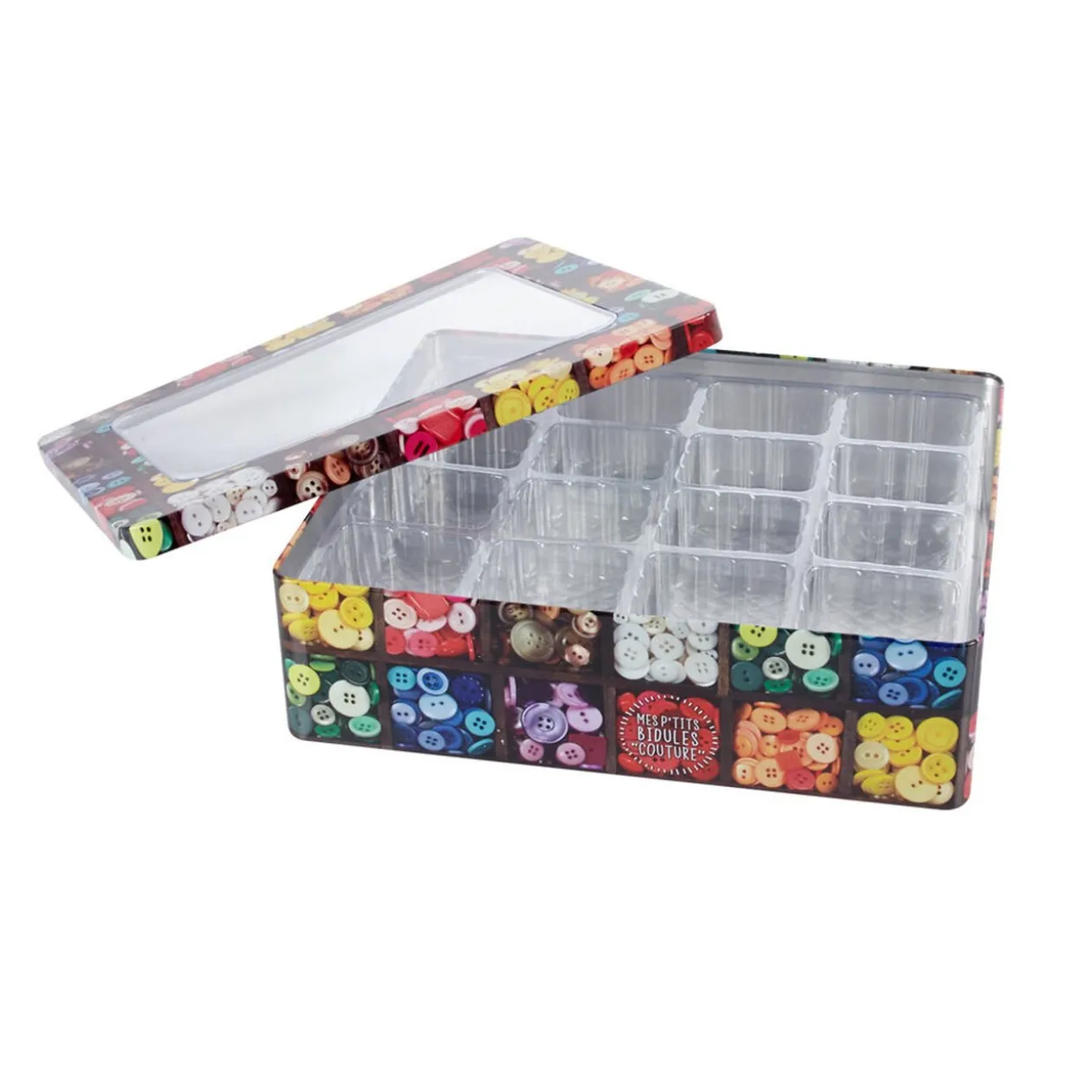 Boîte à couture rangement boutons