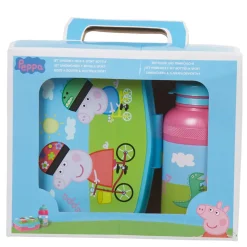 Boîte à goûter et gourde Peppa Pig