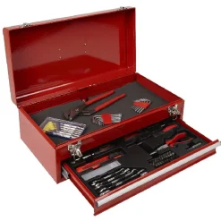 Boîte à outils et 83 pièces