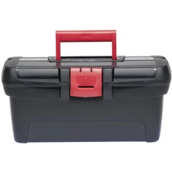 Boîte à outils plastique noir et rouge