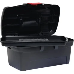 Boîte à outils plastique noir et rouge