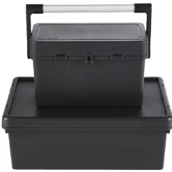 Boîte à outils rangement avec anse de transport