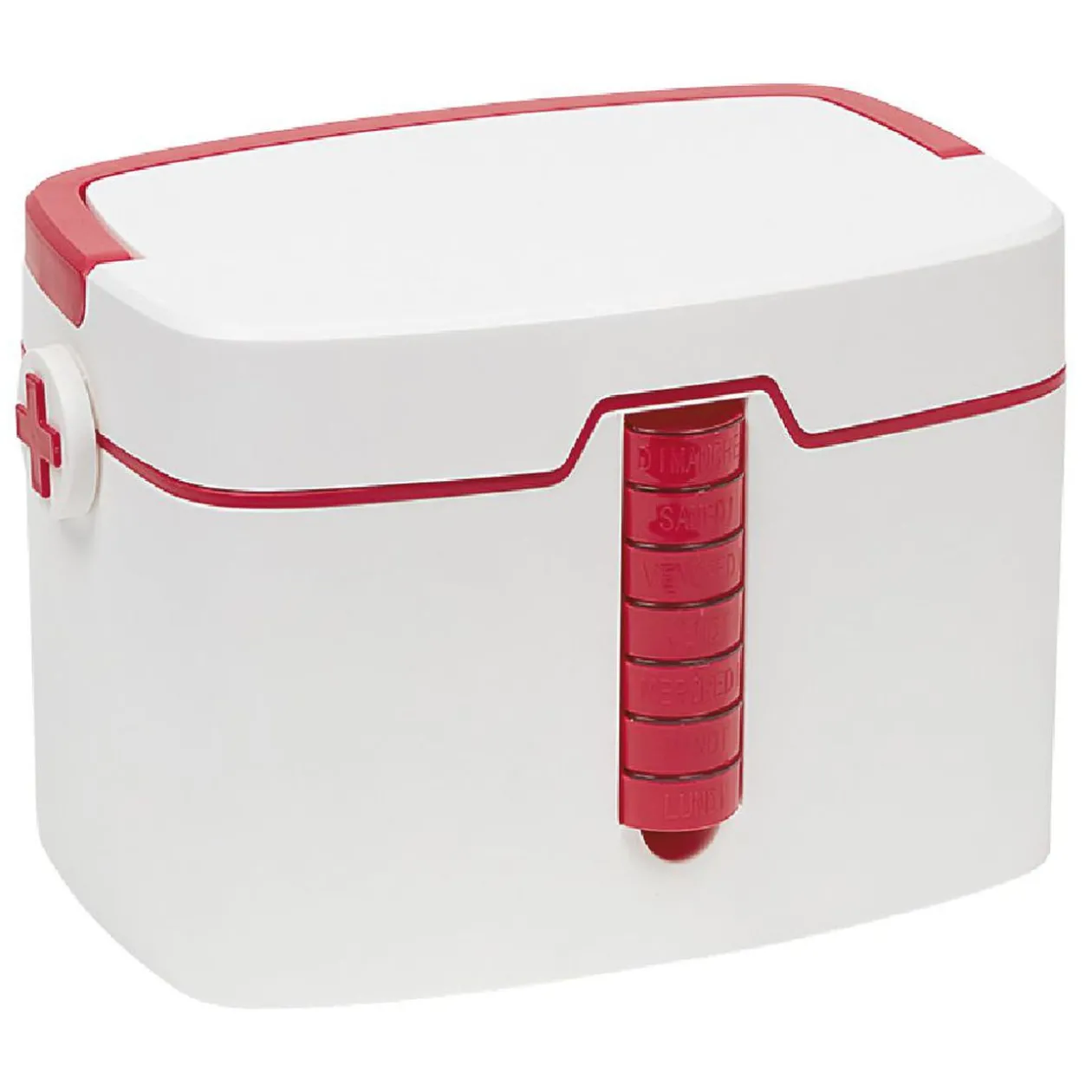 Boîte à pharmacie avec semainier