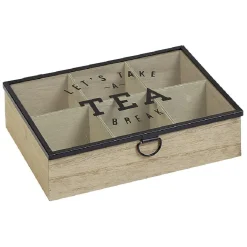 Boîte à thé 6 compartiments Tea break