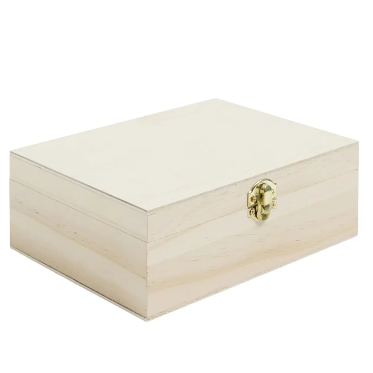 Boîte à thé en bois à personnaliser 20xH7x15cm