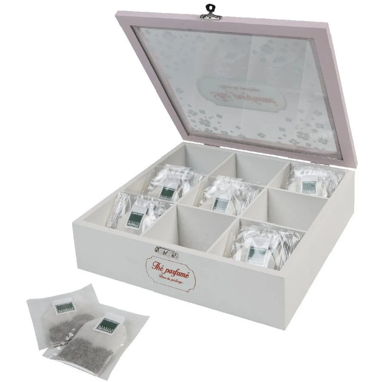 Boîte à thé motif fleur de cerisier