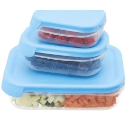 Boîte alimentaire couvercle bleu