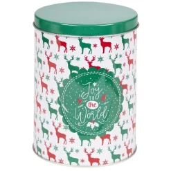 Boîte alimentaire design Noël métal x3