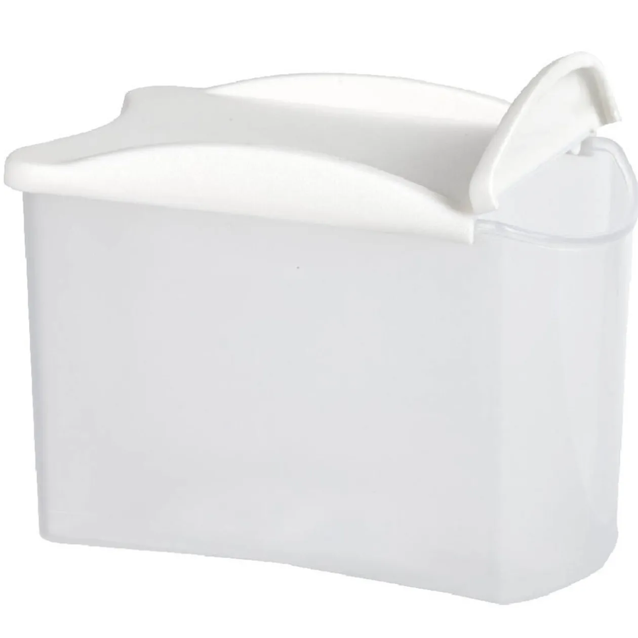 Boîte alimentaire empilable transparente et blanche 0,8 L