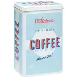 Boîte alimentaire en métal inscription thème cuisine