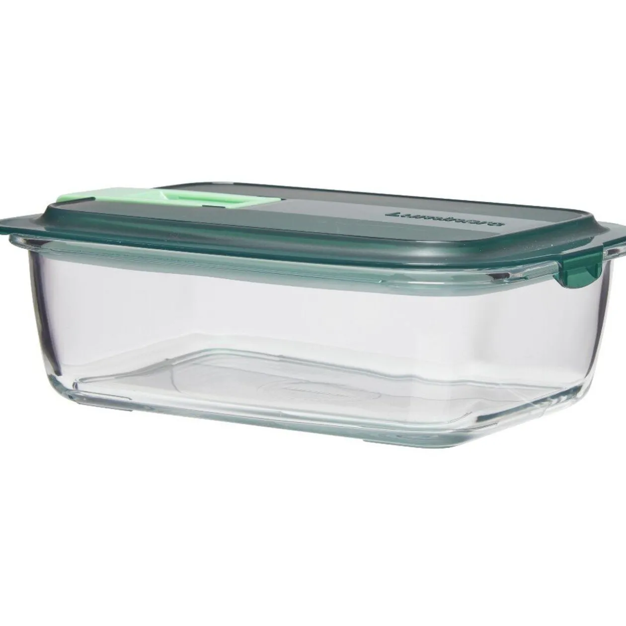 Boîte alimentaire Luminarc verre Esay Box transparent et vert 122 cl