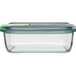 Boîte alimentaire Luminarc verre Esay Box transparent et vert 122 cl