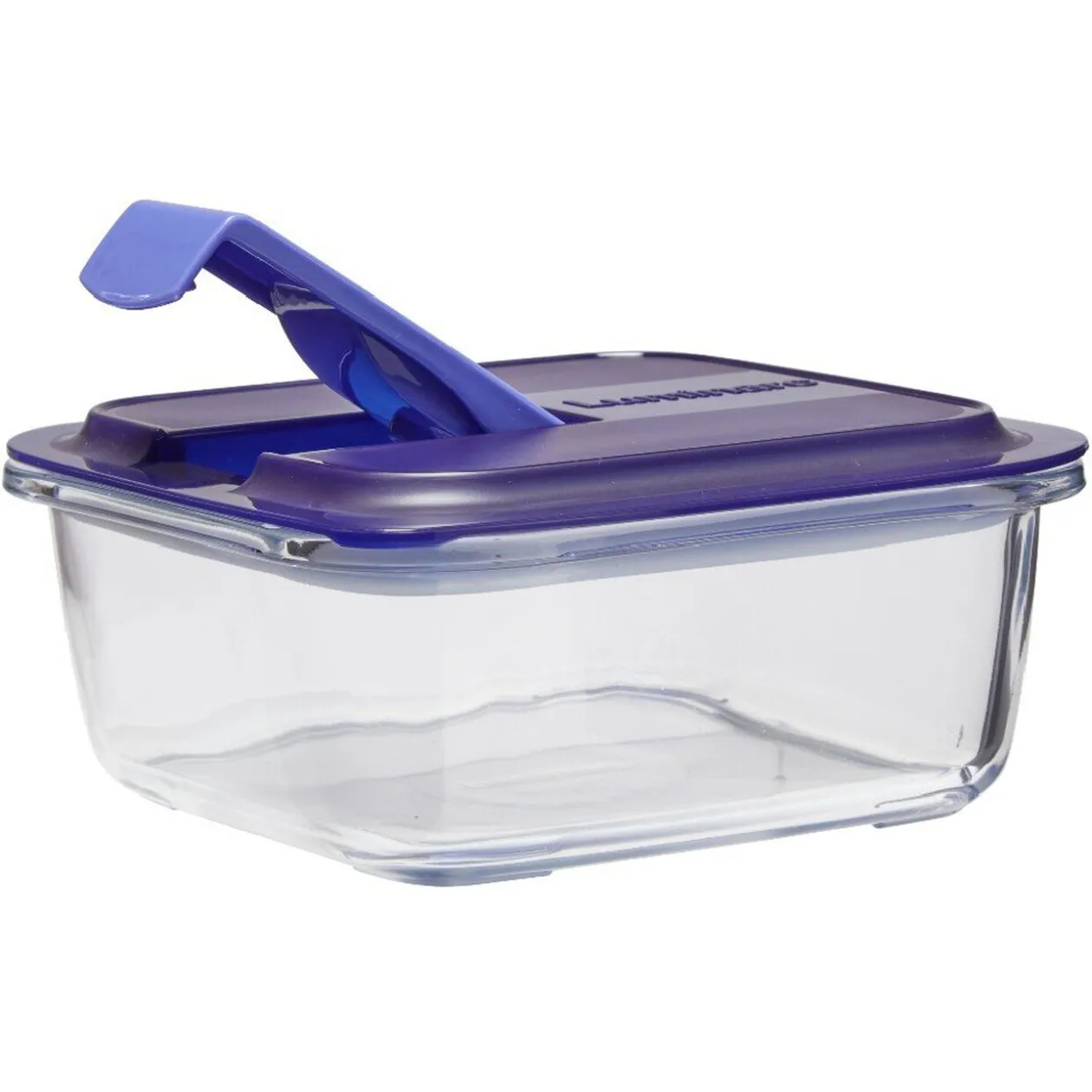 Boîte alimentaire Luminarc verre Easy Box transparent et vert 76 cl