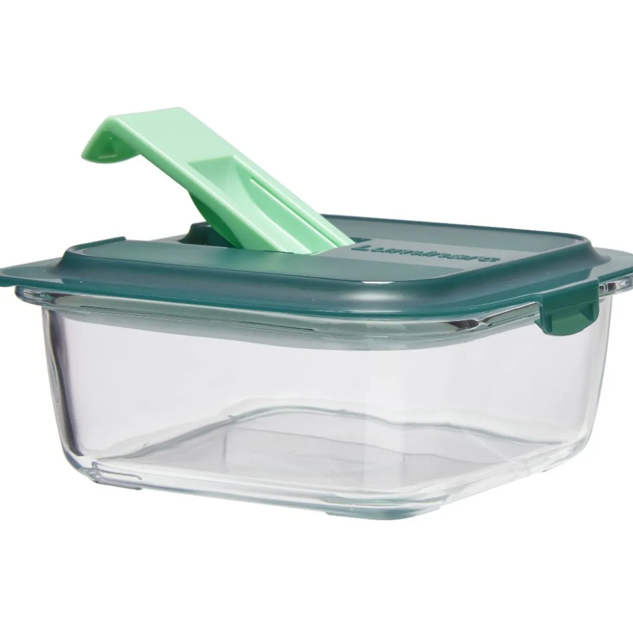 Boîte alimentaire Luminarc verre Esay Box transparent et vert 76 cl
