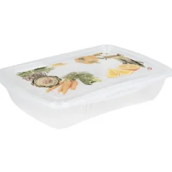 Boîte alimentaire motif légumes et fruits 1 L x3