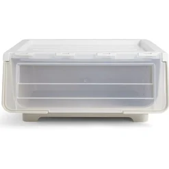 Boîte avec couvercle 29L jaune 43xH21x37cm