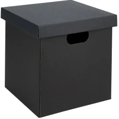 Boîte carton noire ou blanche 27x27xH27cm