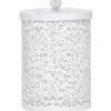 Boîte déco design métal blanc Muranu romantique dentelle